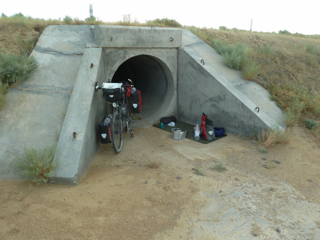 Bike by sewage pipe