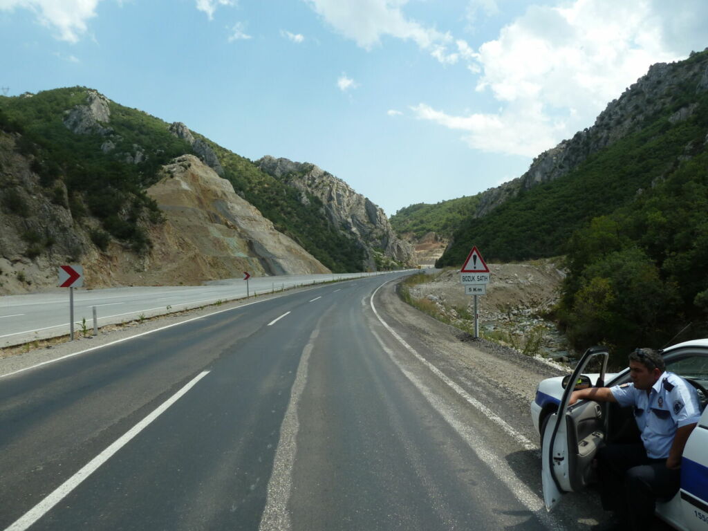 Road in valley
