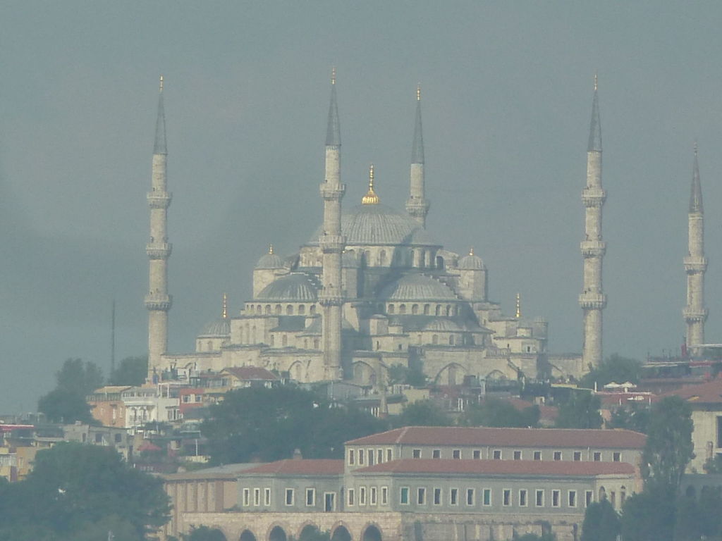 Mosque with turrets