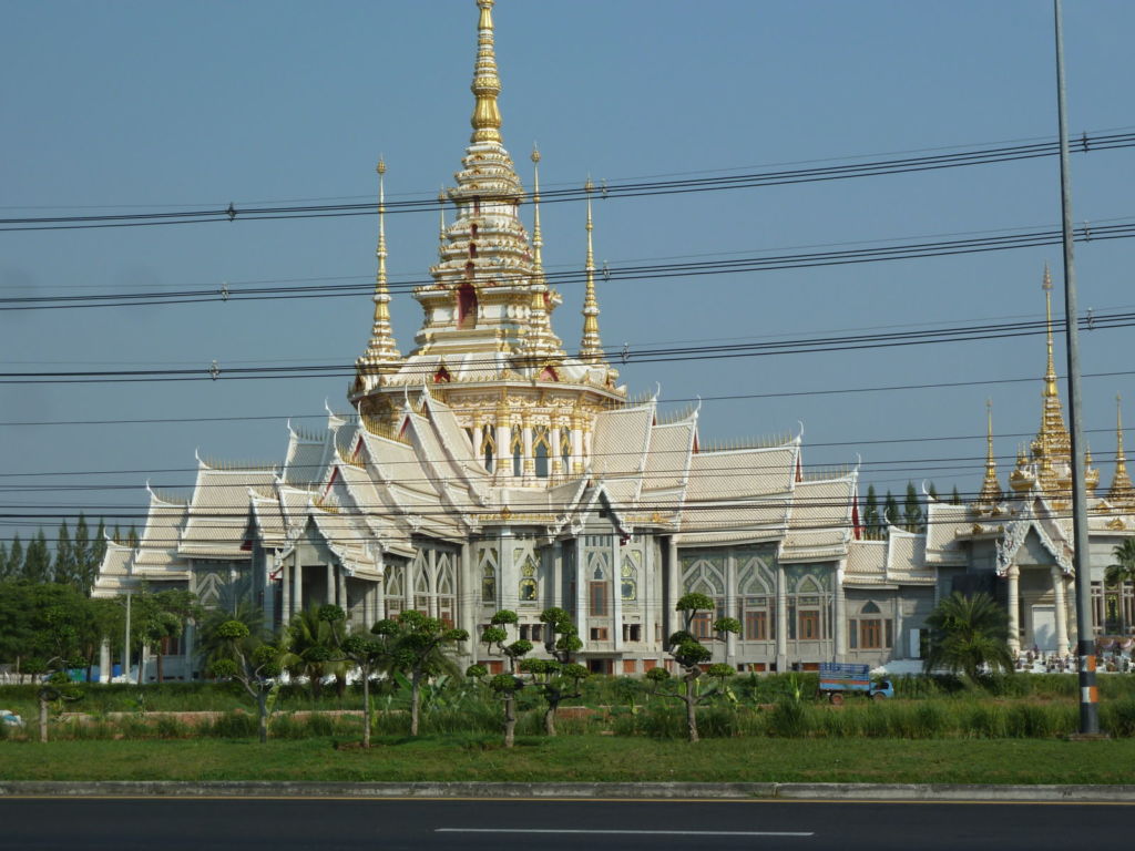 Temple with pointed roof