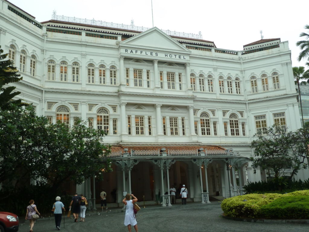 White colonial building