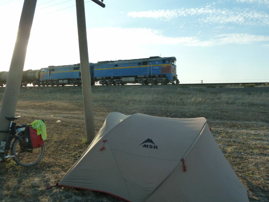 Tent bike train