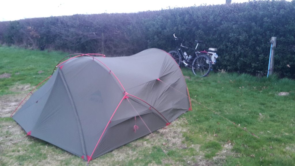 Campsite on the Isle of Wight with my new MSR Hubba Tour 2