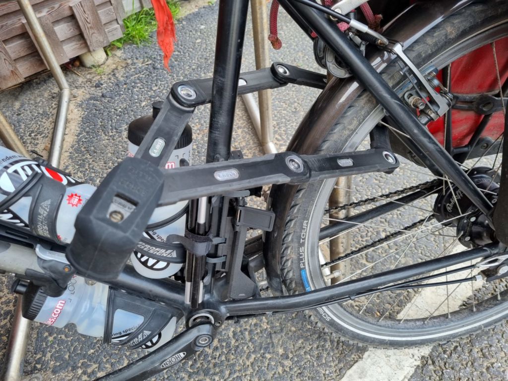 Bike with padlock