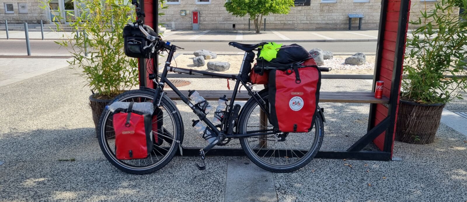 Bike with bags on