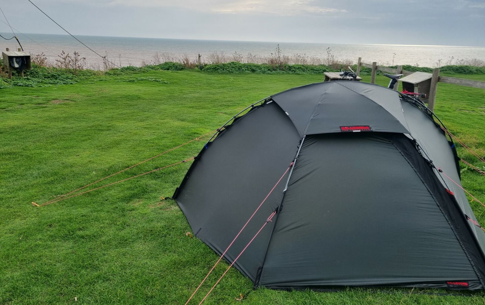 Tent by sea