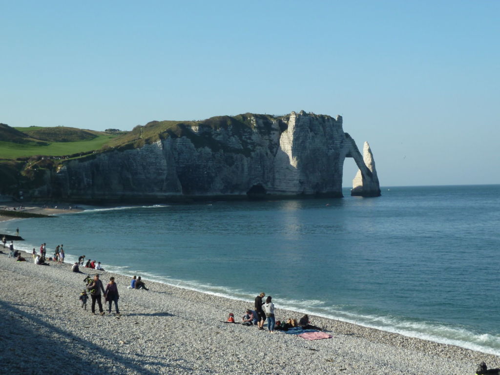 Cliffs with an arch in the sea