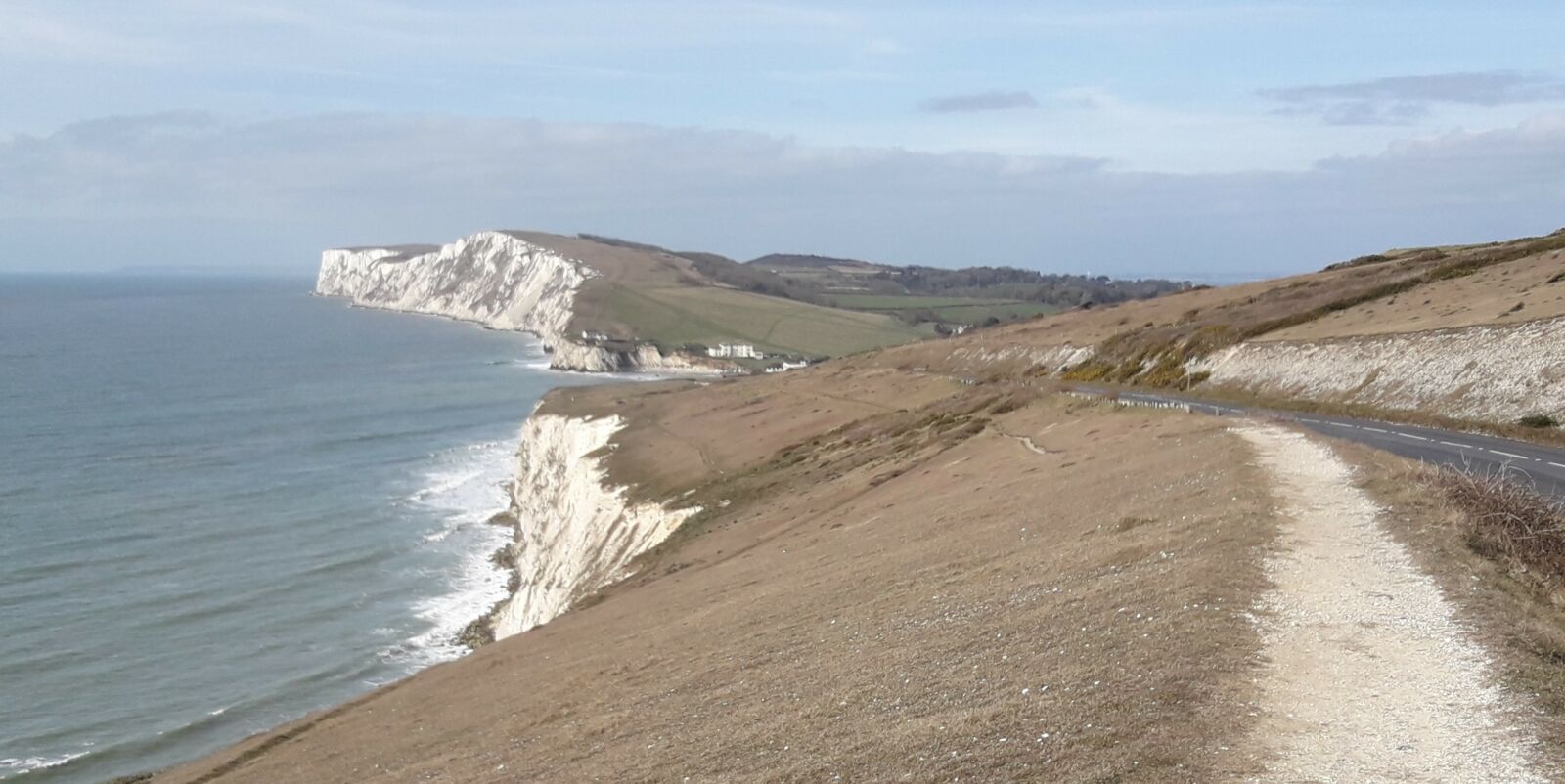 White cliffs by the sea